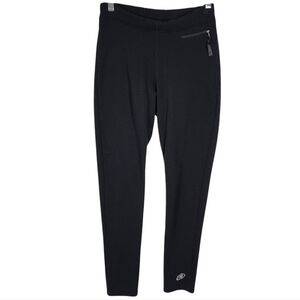 Cloudveil Women's Black Fleece Lined‎ Pants Tapered Leg Baselayer Pant sz Md